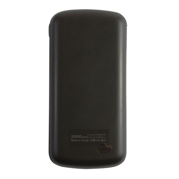 Аккумулятор "Blake" с функцией сверхбыстрой зарядки, 20 000 mAh (черный) (Изображение 4)