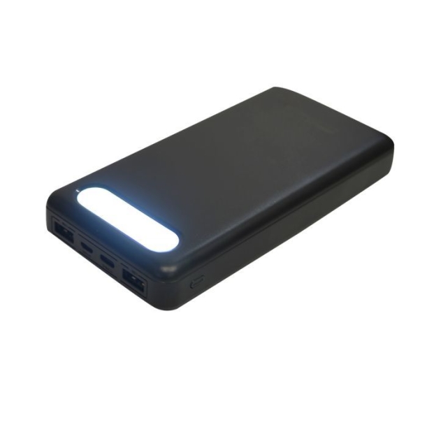 Аккумулятор "Ollie" с функцией сверхбыстрой зарядки, 20 000 mAh, черный (черный) (Изображение 3)