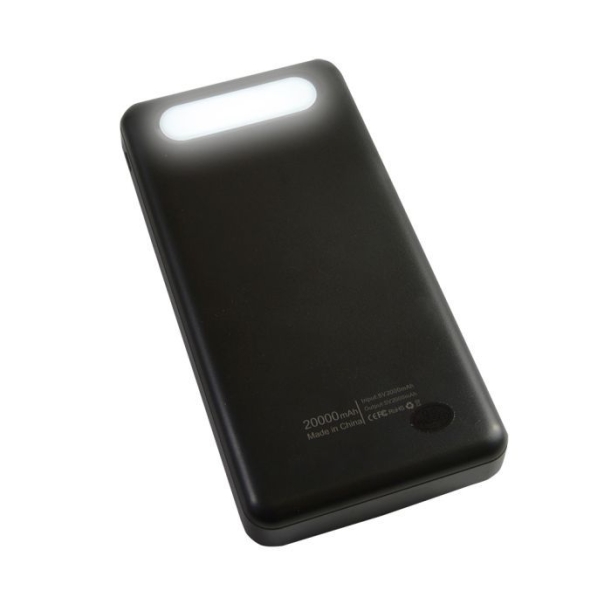 Аккумулятор "Ollie" с функцией сверхбыстрой зарядки, 20 000 mAh, черный (черный) (Изображение 4)