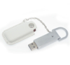 Флеш накопитель USB 2.0 Palermo в кожаном чехле 16GB, металл, белый/серебристый (Изображение 1)