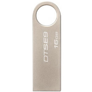 Флеш накопитель USB 2.0 Kingston DataTraveler SE9 16GB, металл, серебристый (Изображение 1)