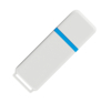 Флеш накопитель USB 2.0 Goodram UMO2 16GB, пластик, белый/голубой,16 Gb (Изображение 1)