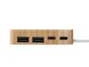 USB хаб Memo, 2*USB, 2*Type C, бамбук (Изображение 8)