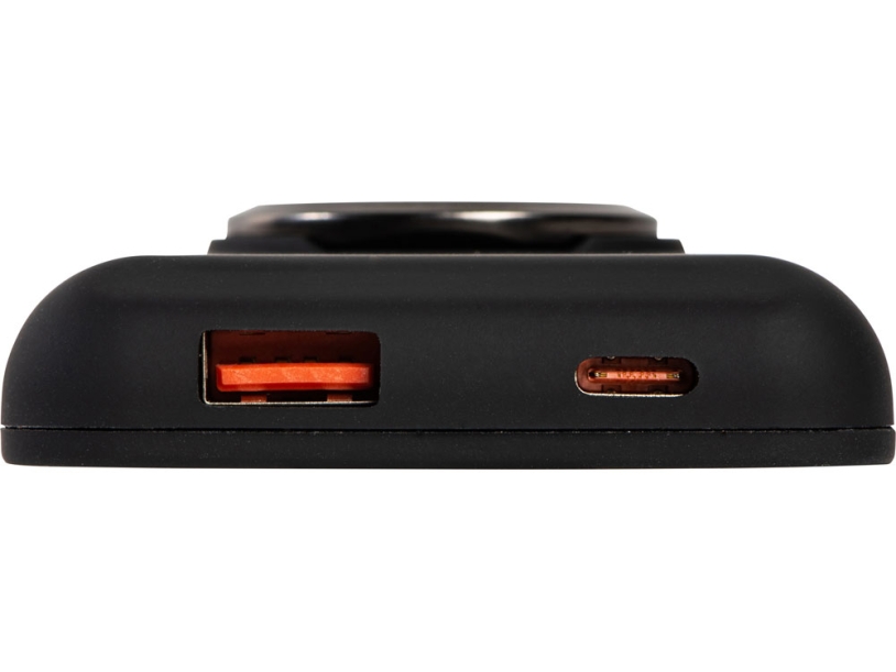Магнитный беспроводной внешний аккумулятор MagnetIQ, 5000 mah, 10 W, черный (Р) (Изображение 13)