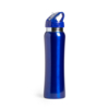 Бутылка для воды SMALY с трубочкой, синий,  800 мл, нержавеющая сталь (Изображение 1)
