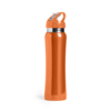 Бутылка для воды SMALY с трубочкой, оранжевый, 800 мл, нержавеющая сталь (Изображение 1)