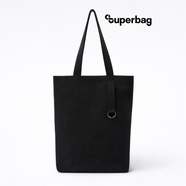 Шоппер/рюкзак Superbag Transformer, с молнией и двумя отделениями (черный) (Изображение 1)