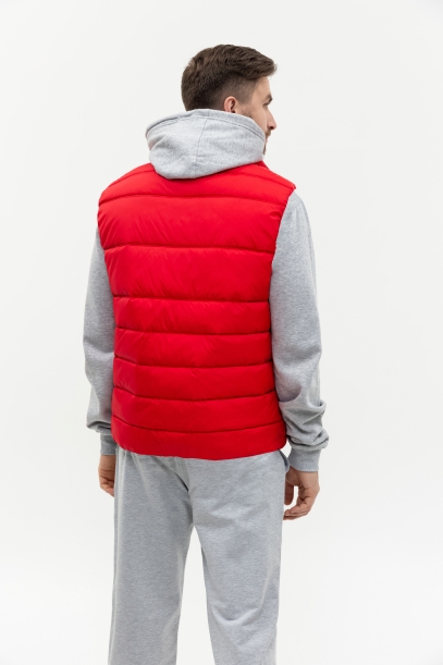 Жилет мужской STAN утепленный таффета 210T,65, 82 (Красный) 56/XXXL (Изображение 4)