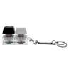 Брелок KeyDuo с LED подсветкой, чёрно-белый (Изображение 2)