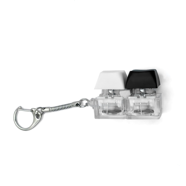 Брелок KeyDuo с LED подсветкой, чёрно-белый (Изображение 3)