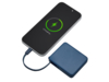 Внешний аккумулятор со встроенным кабелем USB-C Дэнси, 5000 мАч (темно-синий)  (Изображение 3)