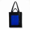 Шоппер Superbag Big Pocket, с карманом на молнии (черный с синим) (Изображение 3)