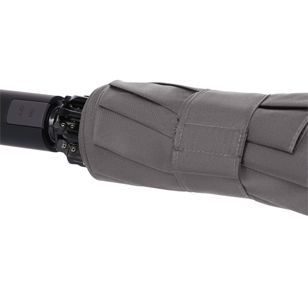 Зонт обратного сложения Olymp, серый (Изображение 14)