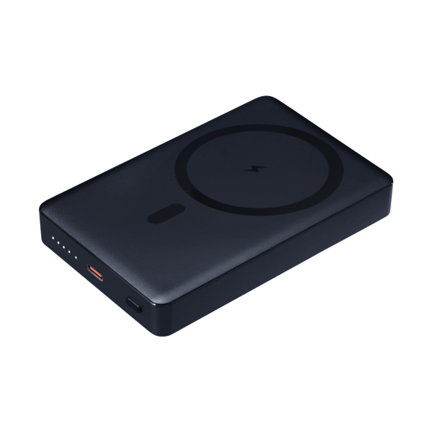 Внешний аккумулятор Atlantis PD Plus 10000mAh с функцией беспроводной зарядки 15W, синий (Изображение 1)