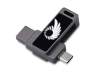 Флешка 32 ГБ USB Type-C и USB 3.0 с подсветкой лого Спинлайт (Изображение 1)