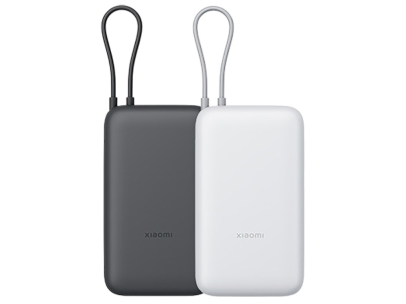 Внешний аккумулятор с встроенным кабелем Xiaomi Power Bank (Integrated Cable), 20000 мАч (темно-серый)  (Изображение 5)