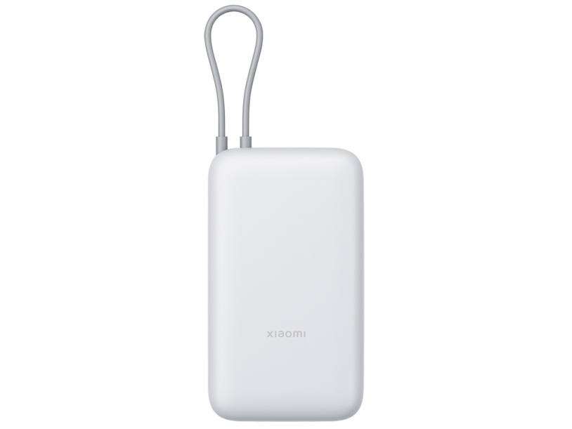 Внешний аккумулятор с встроенным кабелем Xiaomi Power Bank (Integrated Cable), 20000 мАч (светло-серый)  (Изображение 3)