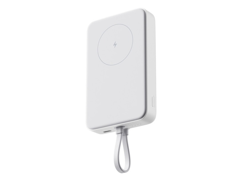 Внешний аккумулятор с кабелем Xiaomi 33W Magnetic Power Bank (Integrated Cable), 10000 мАч (белый)  (Изображение 1)