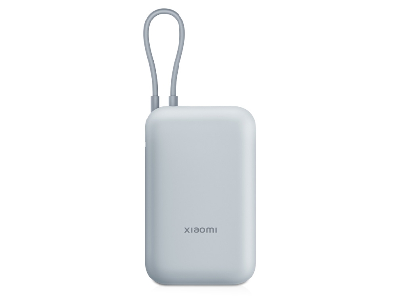 Внешний аккумулятор со встроенным кабелем Mi Power Bank 10000mAh (Integrated Cable) Ice Blue GL (Изображение 1)