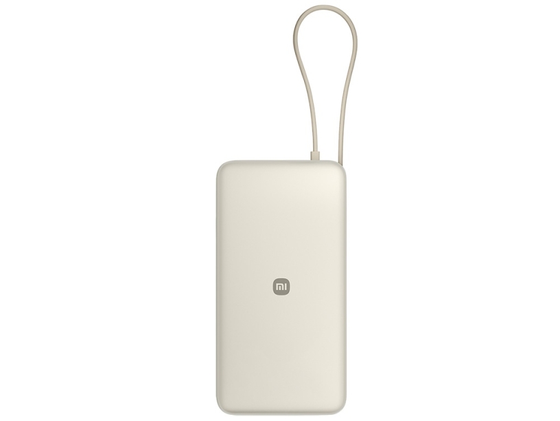 Внешний аккумулятор со встроенным кабелем Xiaomi 67W Power Bank (Integrated Cable), 20000 мАч (бежевый)  (Изображение 3)