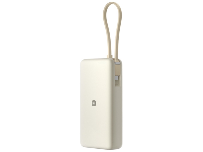 Внешний аккумулятор со встроенным кабелем Xiaomi 67W Power Bank (Integrated Cable), 20000 мАч (бежевый)  (Изображение 6)