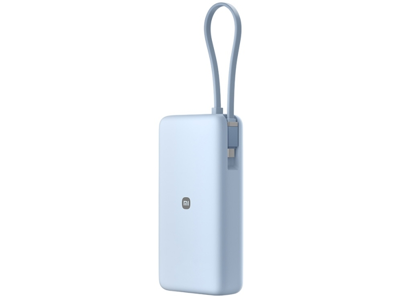 Внешний аккумулятор со встроенным кабелем Xiaomi 67W Power Bank (Integrated Cable), 20000 мАч (голубой)  (Изображение 6)