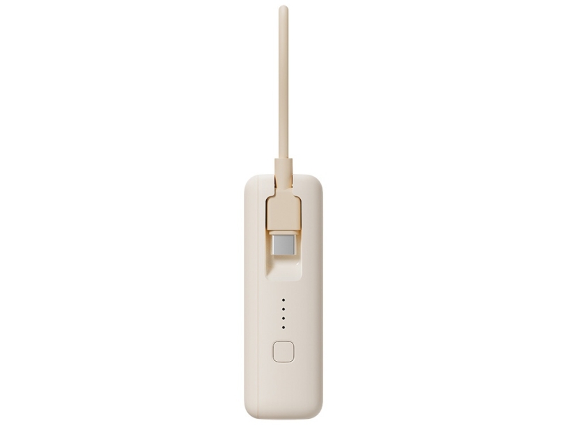 Внешний аккумулятор со встроенным кабелем Xiaomi Power Bank 10000mAh (Integrated Cable) Tan GL (Изображение 3)