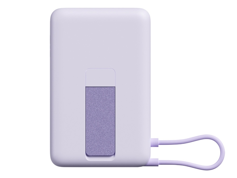 Внешний аккумулятор Xiaomi Magnetic Power Bank with Built-in Stand, 10000 мАч (фиолетовый)  (Изображение 2)