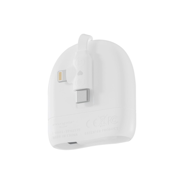 Кабель Xoopar ICE-R с ретрактором 2 в 1, разъёмы USB-C и Lightning, 60 Вт (Изображение 3)