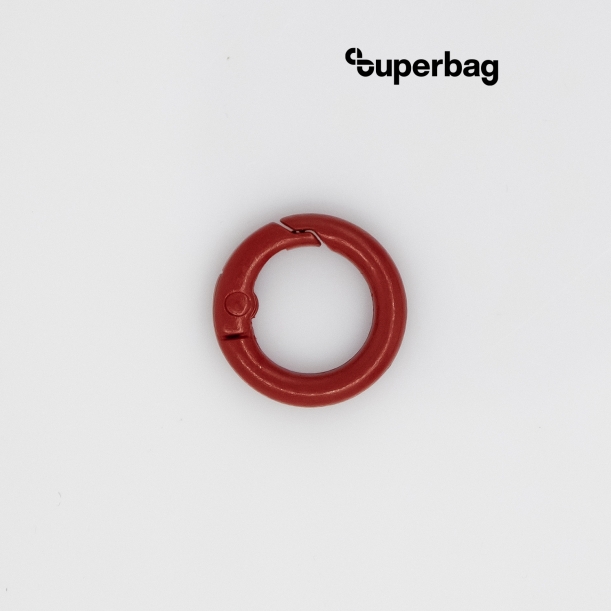 Карабин-кольцо Ring для обвеса, d=2см (красный) (Изображение 1)