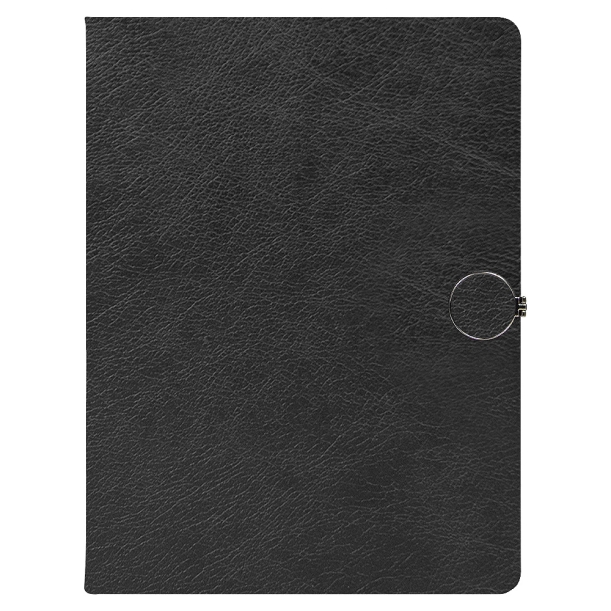 Ежедневник Alfa Omega Mocca Business Edition B5, в твердой обложке, с магнитной застежкой, черный, в подарочной коробке (Изображение 1)