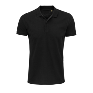 Рубашка поло мужская PLANET MEN, черный, L, 100% органический хлопок, 170 г/м2