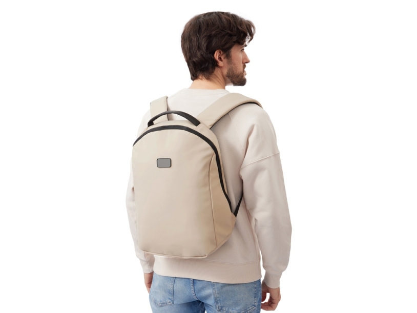 Рюкзак Sofit для ноутбука 14'' из экокожи (бежевый)  (Изображение 15)