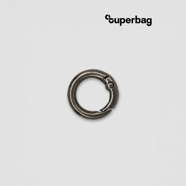 Карабин-кольцо Ring для обвеса, d=2см (чёрный никель) (Изображение 1)