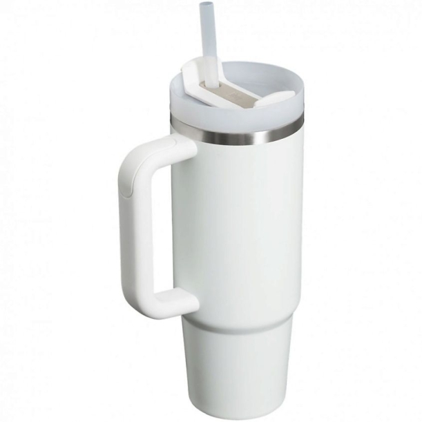 Термокружка Quencher H2.0 1180 с трубочкой, белая (Изображение 2)