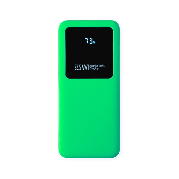 Внешний аккумулятор Kris soft touch 10000mAh (Светло-зелёный) (Изображение 1)