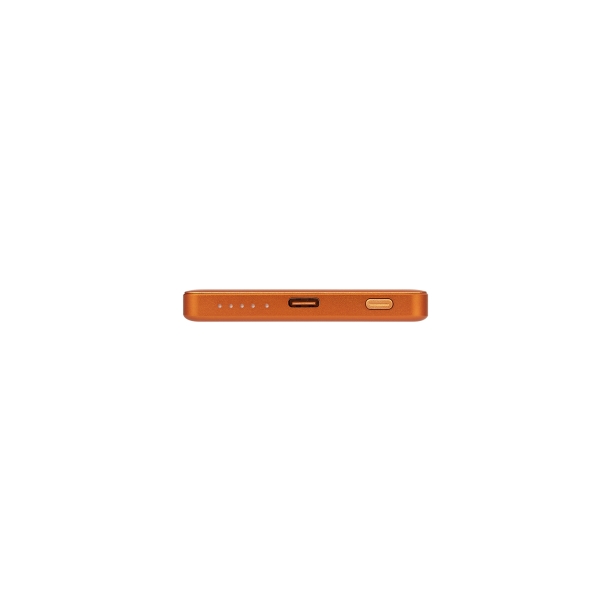 Внешний аккумулятор Atlantis PD 5000mAh с функцией беспроводной зарядки 15W, оранжевый (Изображение 3)