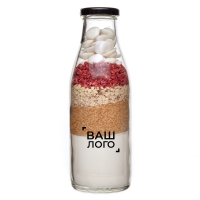 Смесь для выпечки кексов с малиной, миндалем и белым шоколадом "Bambingo", 250 мл, (с этикеткой зака (белый)