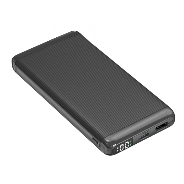 Внешний аккумулятор Orvex c быстрой зарядкой (до 22,5W), 10000 mAh, черный (Изображение 1)