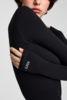 Комбинезон "Sure" длинными рукавами и брюками-клеш (Черный, S) (Изображение 4)