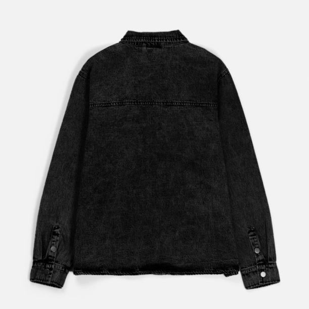 Куртка джинсовая O3, черная, размер 3XL/4XL (Изображение 2)