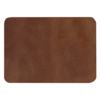 Шеврон Rectangle Smooth Leather размер 50*70 мм, коричневый, со скругленными углами (Изображение 1)