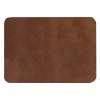 Шеврон Rectangle Smooth Leather размер 50*70 мм, коричневый, со скругленными углами (Изображение 1)