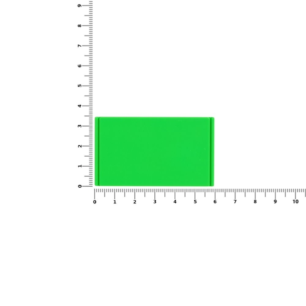 Лейбл из ПВХ Dzeta, M, зеленый неон (Изображение 2)