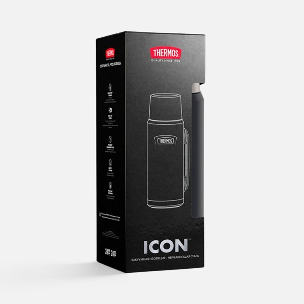 Термос Icon 1200, черный (Изображение 9)