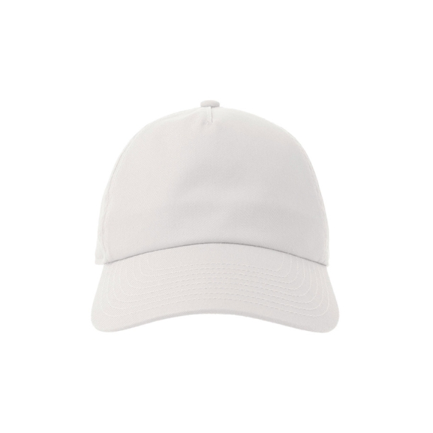Бейсболка "DAD HAT-S FIVE", 5 клиньев, металлическая застежка, белый, 100% хлопок, 270 г/м2 (Изображение 2)