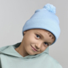 Шапка вязаная детская двойная с отворотом и помпоном "KID WIND-S", чёрный, 100% полиэстер (Изображение 4)
