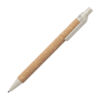 Ручка шариковая YARDEN, бежевый, натуральная пробка, пшеничная солома, ABS пластик, 13,7 см (Изображение 1)