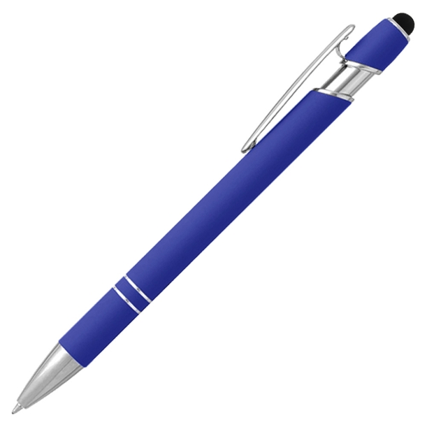Ручка шариковая, Star Soft Touch Shiny Silver Requis, синяя (Изображение 1)
