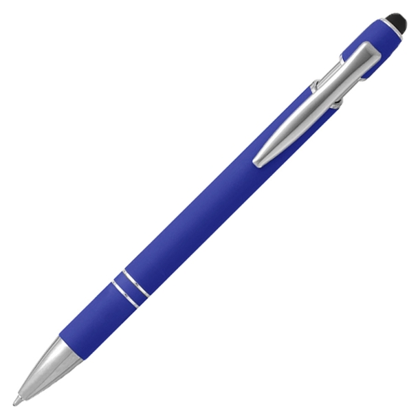 Ручка шариковая, Star Soft Touch Shiny Silver Requis, синяя (Изображение 2)